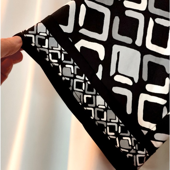 Dress Geometric Print Short Sleeve Apt 9 Small Petite summer evening party - Picture 5 of 6